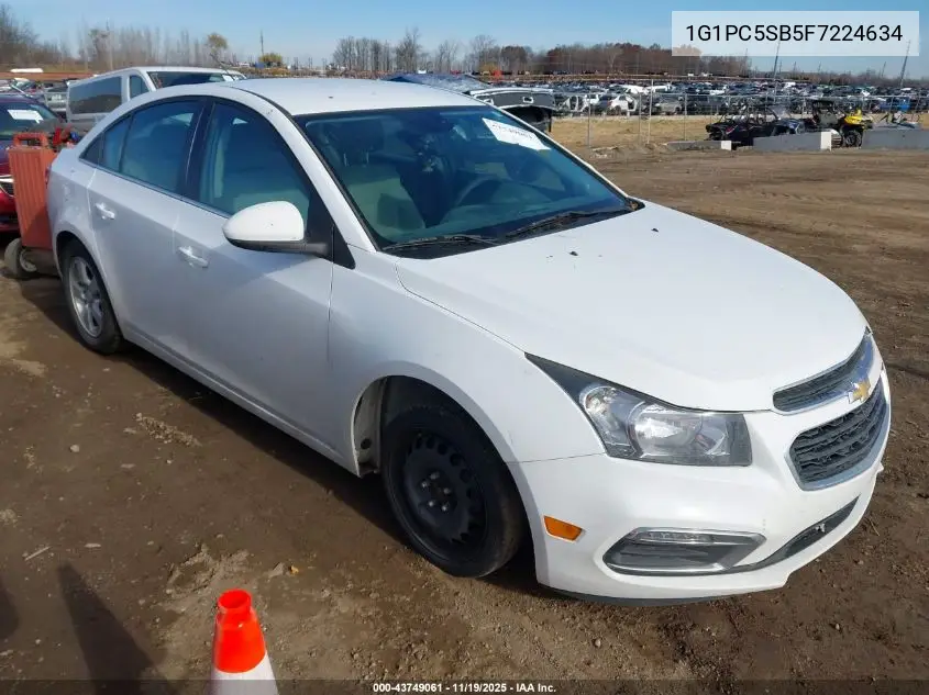 1G1PC5SB5F7224634 2015 Chevrolet Cruze 1Lt Auto
