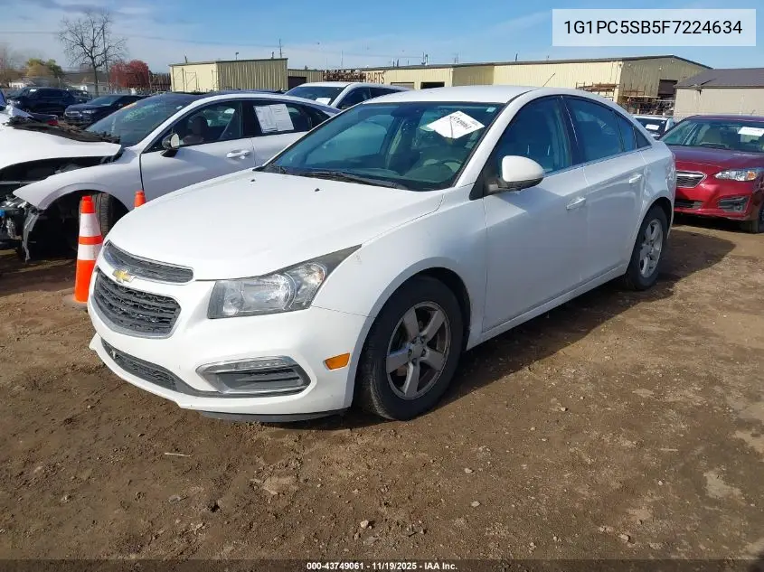 1G1PC5SB5F7224634 2015 Chevrolet Cruze 1Lt Auto