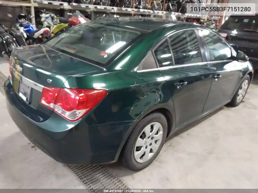 1G1PC5SB3F7151280 2015 Chevrolet Cruze 1Lt Auto