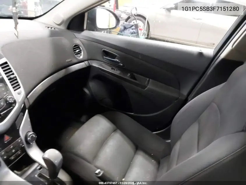 1G1PC5SB3F7151280 2015 Chevrolet Cruze 1Lt Auto