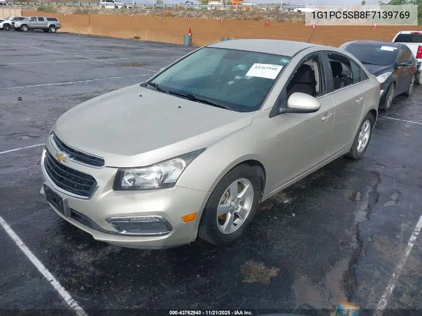 1G1PC5SB8F7139769 2015 Chevrolet Cruze 1Lt Auto