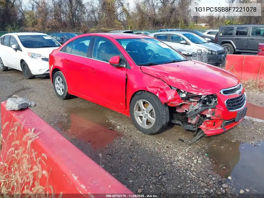 1G1PC5SB8F7221078 2015 Chevrolet Cruze 1Lt Auto