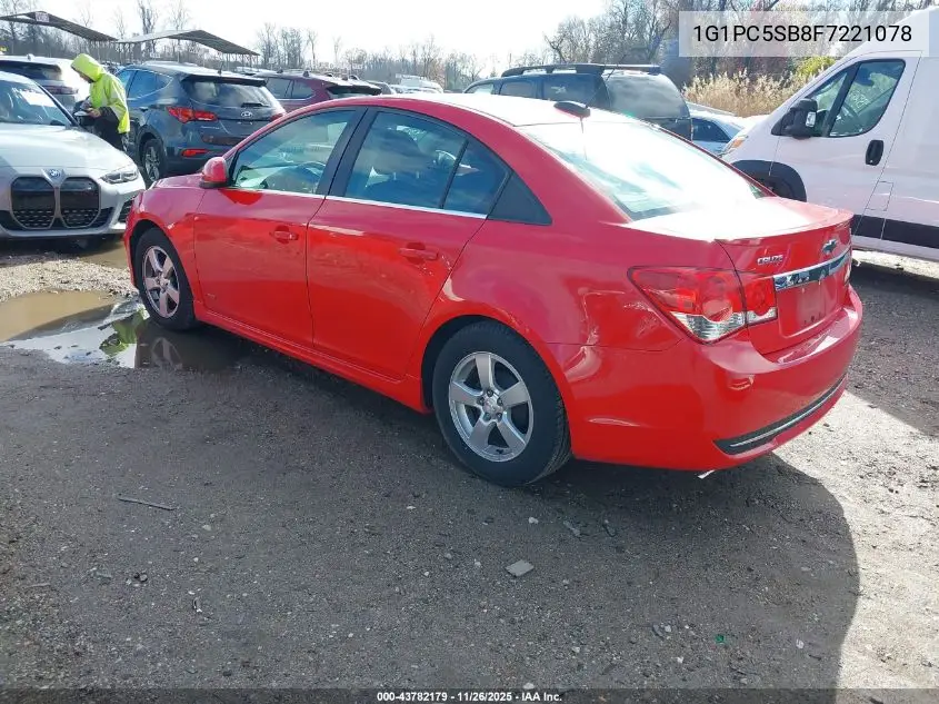 1G1PC5SB8F7221078 2015 Chevrolet Cruze 1Lt Auto