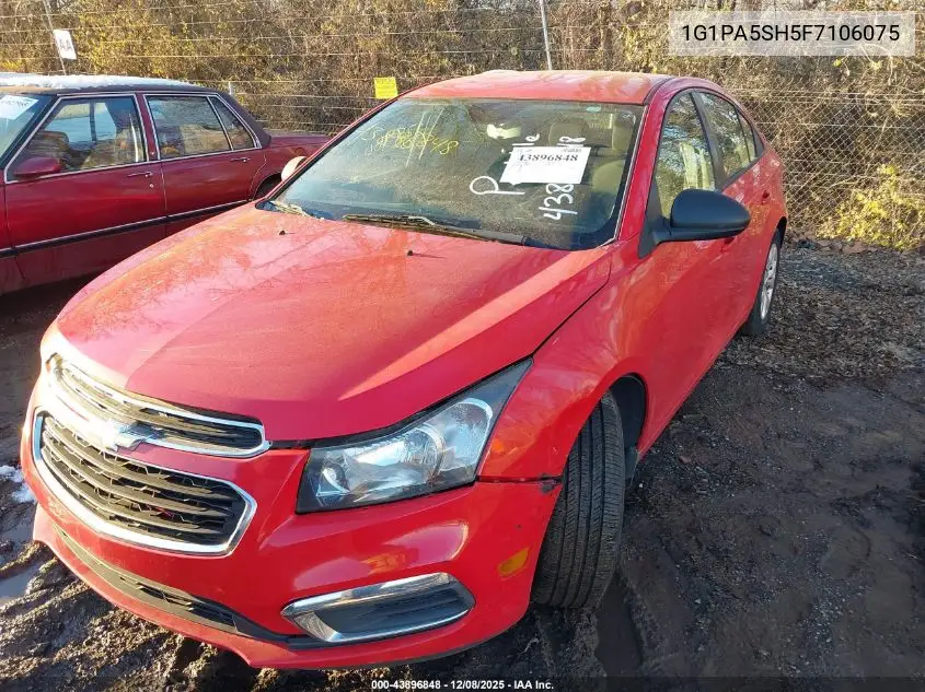 1G1PA5SH5F7106075 2015 Chevrolet Cruze Ls Auto