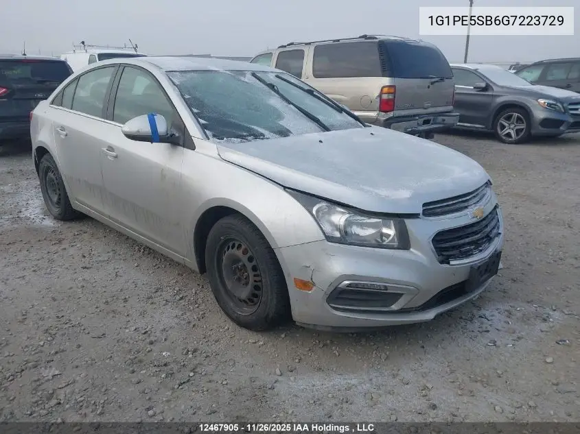 1G1PE5SB6G7223729 2016 Chevrolet Cruze Limited 1Lt