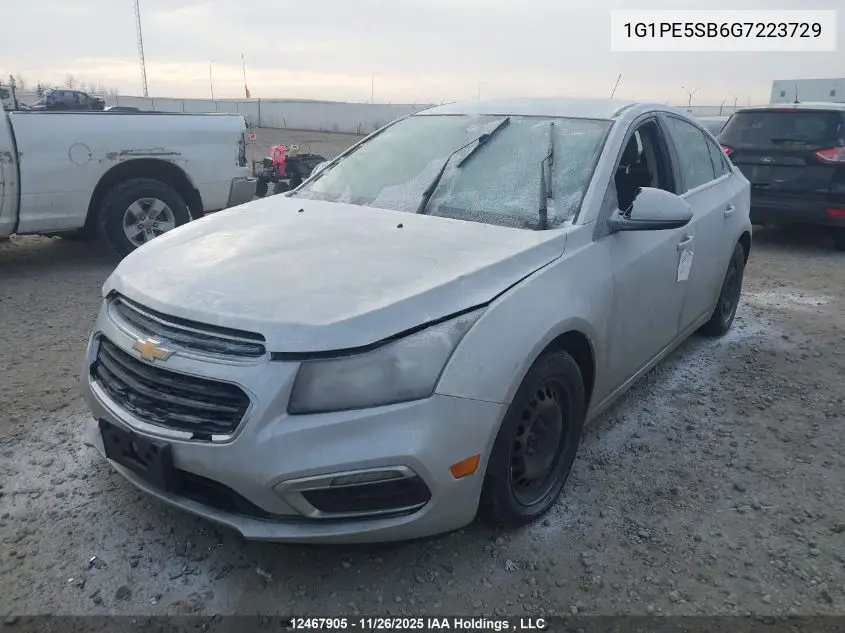 1G1PE5SB6G7223729 2016 Chevrolet Cruze Limited 1Lt