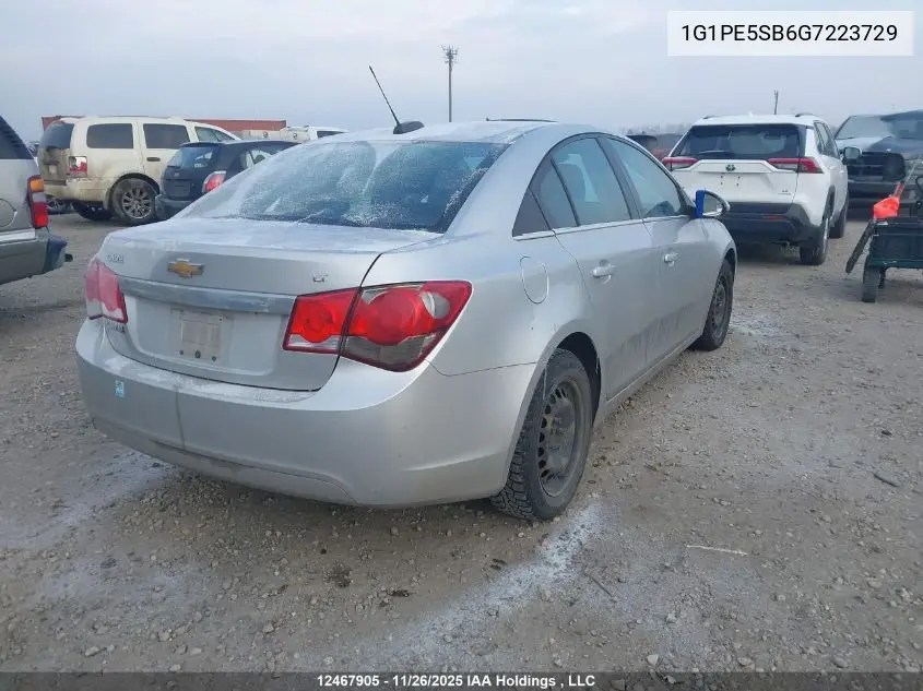 1G1PE5SB6G7223729 2016 Chevrolet Cruze Limited 1Lt