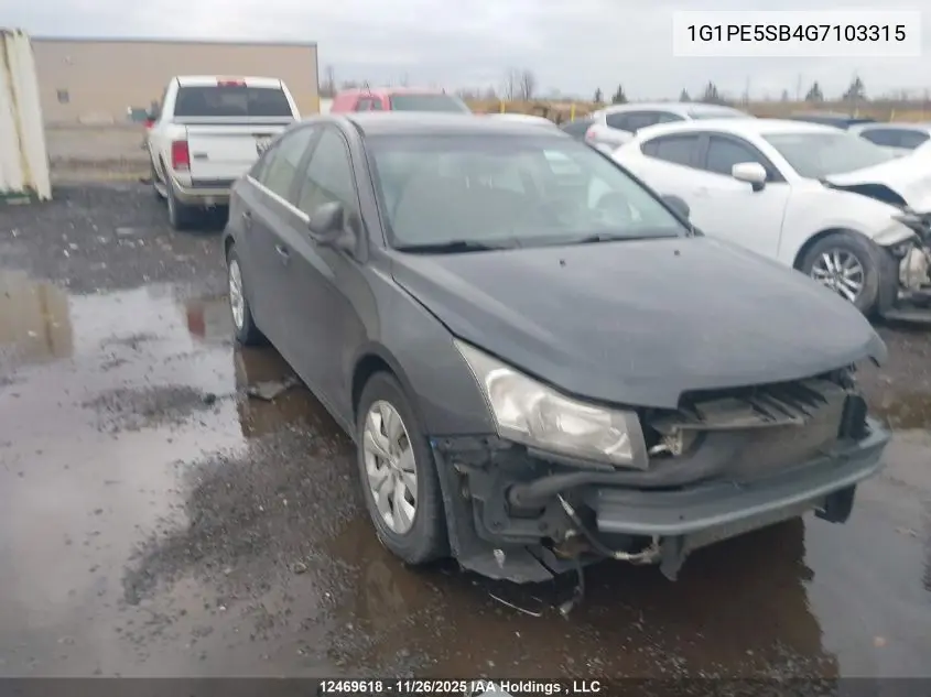 1G1PE5SB4G7103315 2016 Chevrolet Cruze Limited