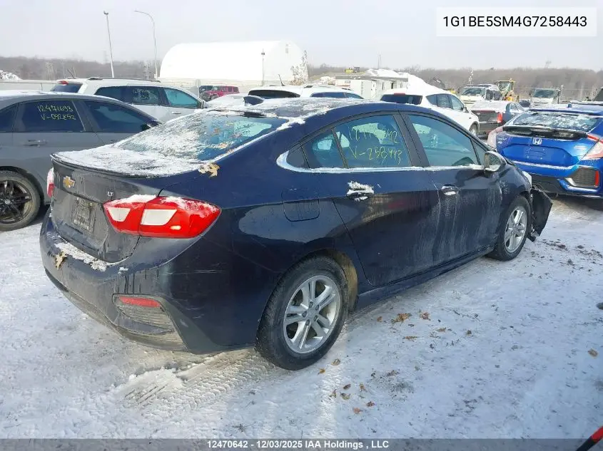 1G1BE5SM4G7258443 2016 Chevrolet Cruze Lt