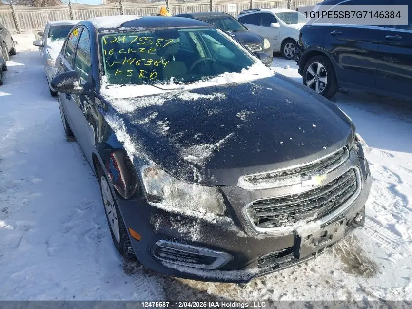 1G1PE5SB7G7146384 2016 Chevrolet Cruze Limited 1Lt