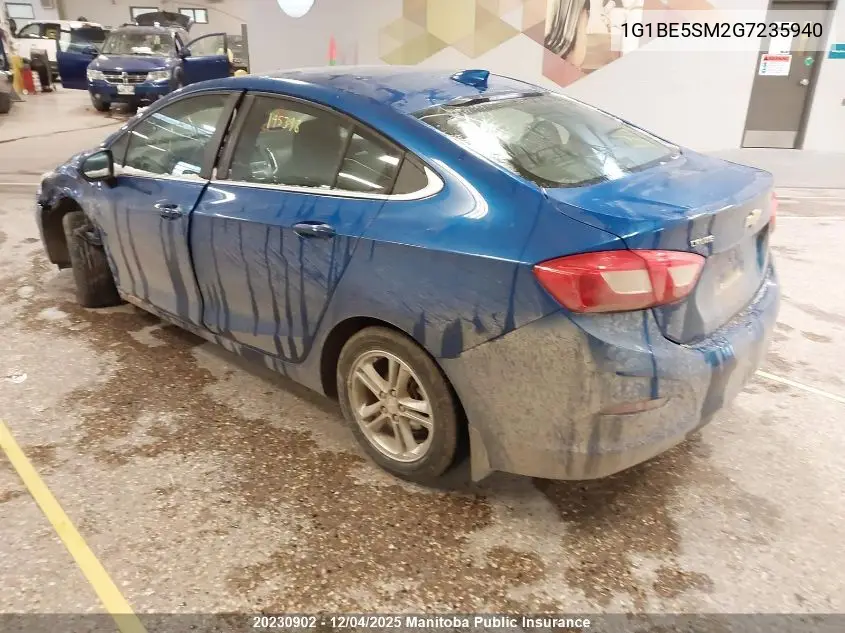 1G1BE5SM2G7235940 2016 Chevrolet Cruze Lt Turbo