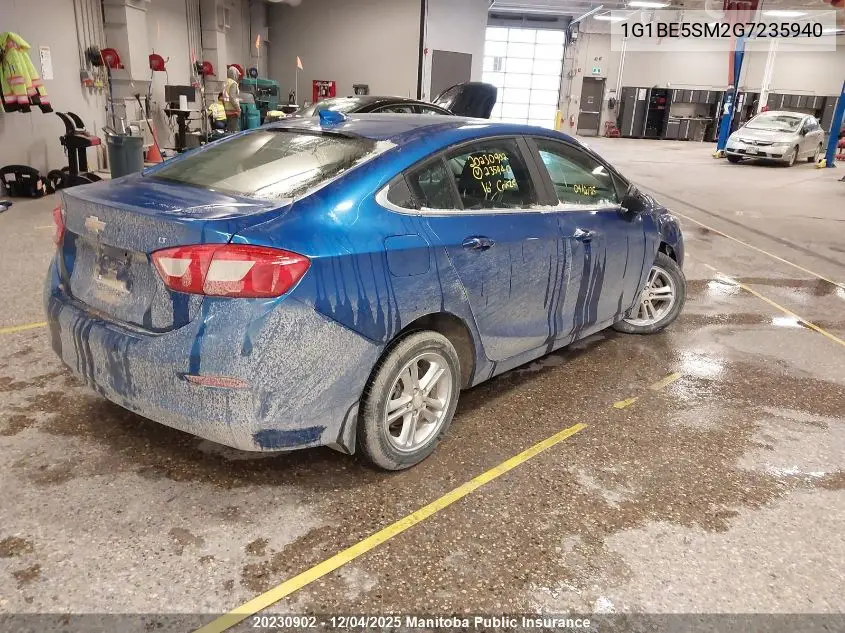 1G1BE5SM2G7235940 2016 Chevrolet Cruze Lt Turbo