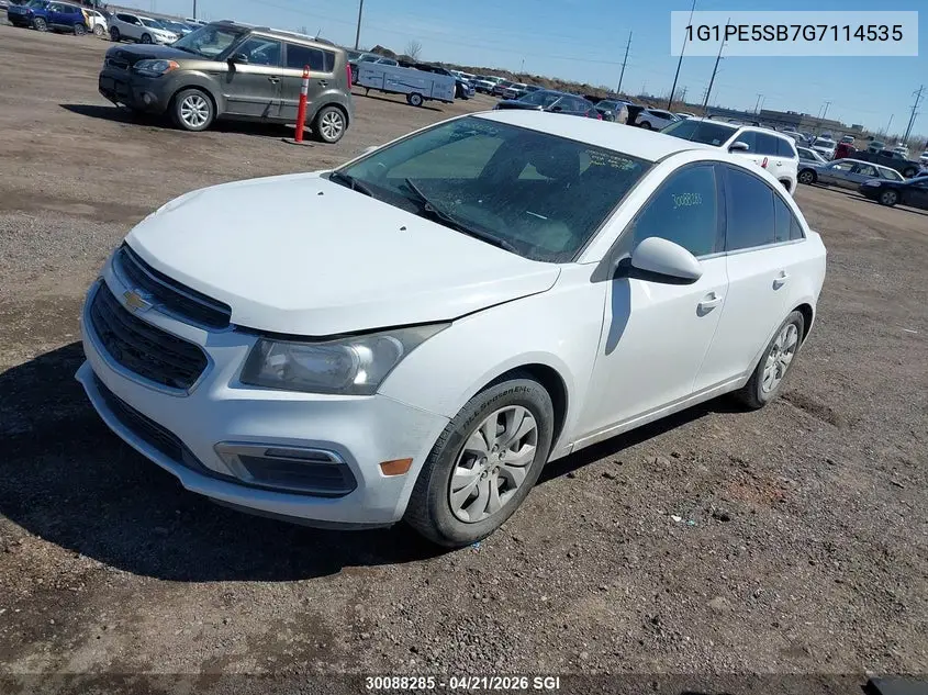 1G1PE5SB7G7114535 2016 Chevrolet Cruze Limited Lt