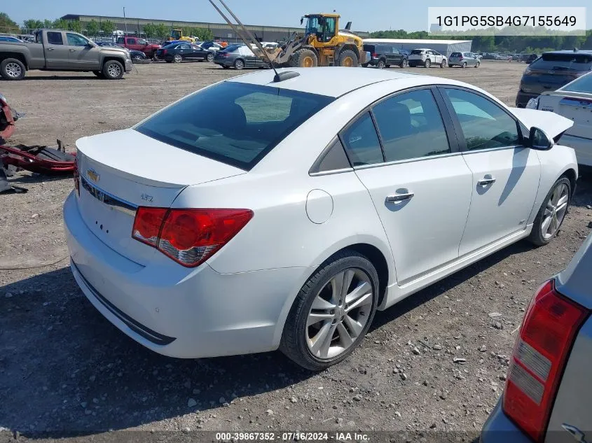 1G1PG5SB4G7155649 2016 Chevrolet Cruze Limited Ltz