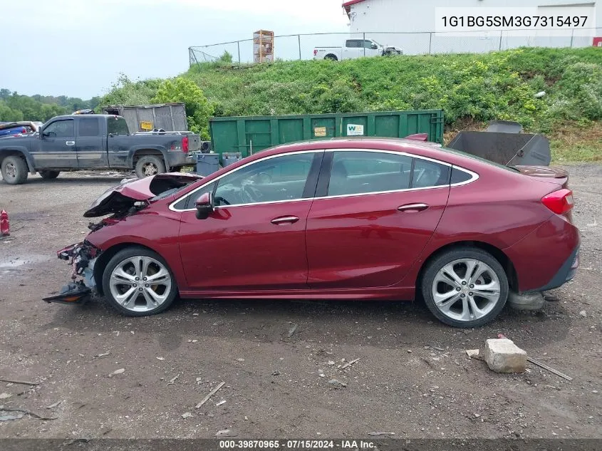 2016 Chevrolet Cruze Premier Auto VIN: 1G1BG5SM3G7315497 Lot: 39870965