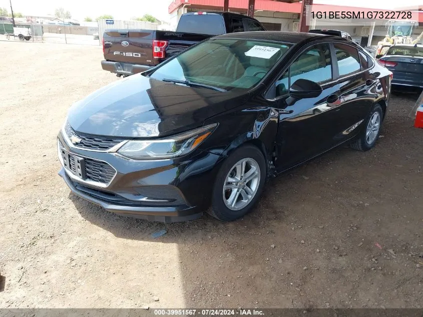 1G1BE5SM1G7322728 2016 Chevrolet Cruze Lt Auto