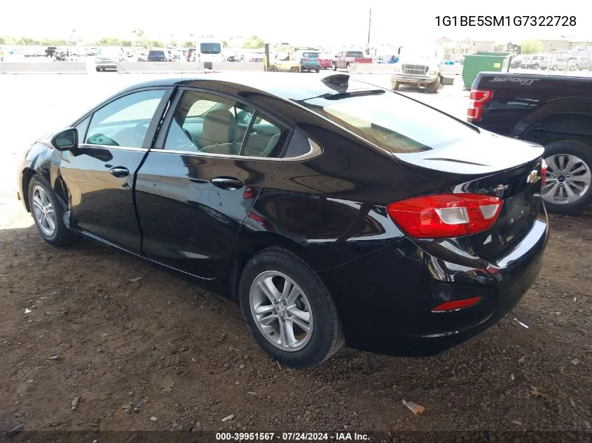 1G1BE5SM1G7322728 2016 Chevrolet Cruze Lt Auto