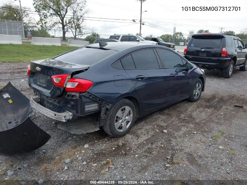 2016 Chevrolet Cruze Ls Auto VIN: 1G1BC5SM0G7312701 Lot: 40444239