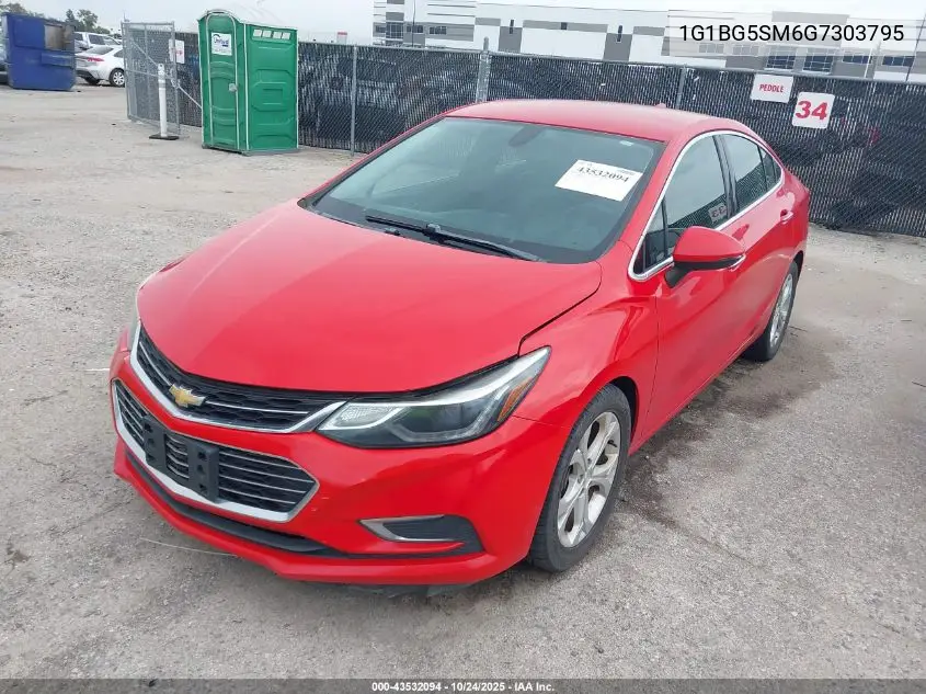 1G1BG5SM6G7303795 2016 Chevrolet Cruze Premier Auto