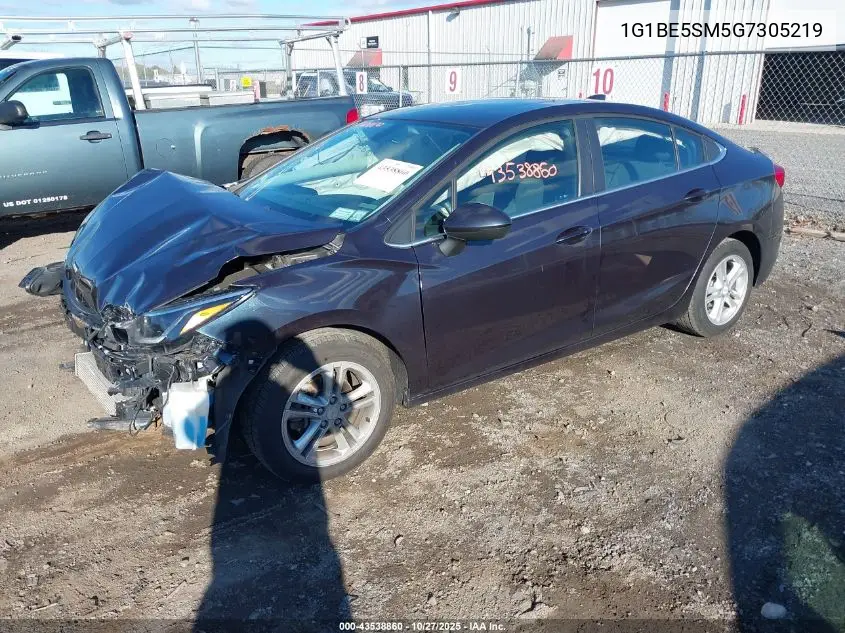1G1BE5SM5G7305219 2016 Chevrolet Cruze Lt Auto