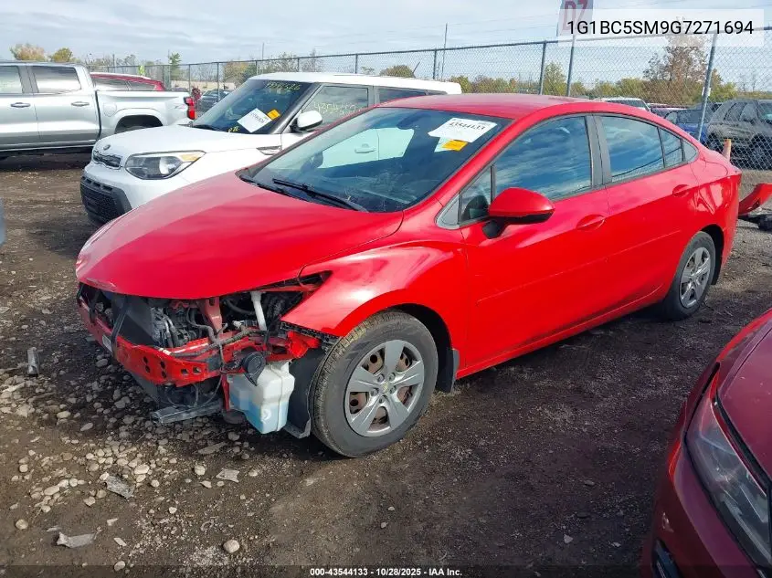 1G1BC5SM9G7271694 2016 Chevrolet Cruze Ls Auto