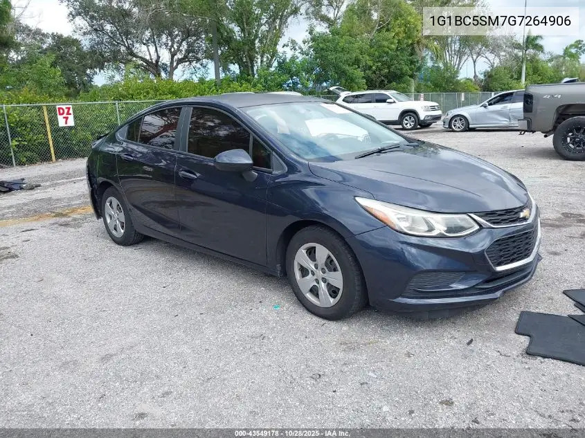 1G1BC5SM7G7264906 2016 Chevrolet Cruze Ls Auto