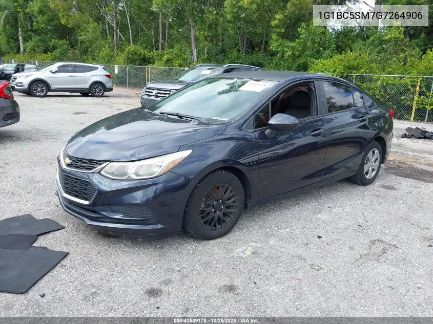 1G1BC5SM7G7264906 2016 Chevrolet Cruze Ls Auto