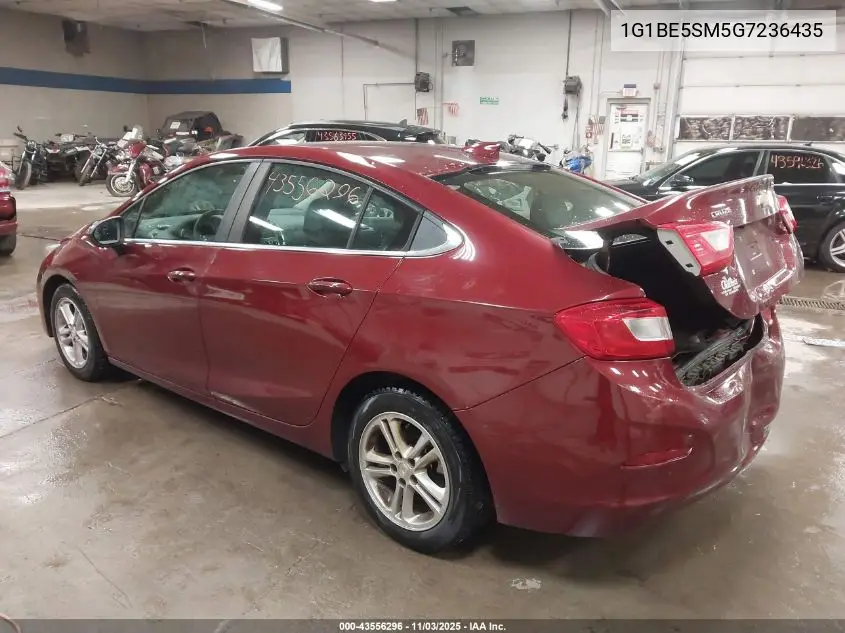 1G1BE5SM5G7236435 2016 Chevrolet Cruze Lt Auto