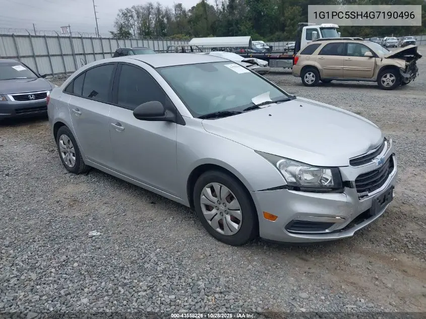 1G1PC5SH4G7190496 2016 Chevrolet Cruze Limited Ls Auto