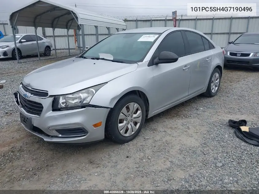 1G1PC5SH4G7190496 2016 Chevrolet Cruze Limited Ls Auto