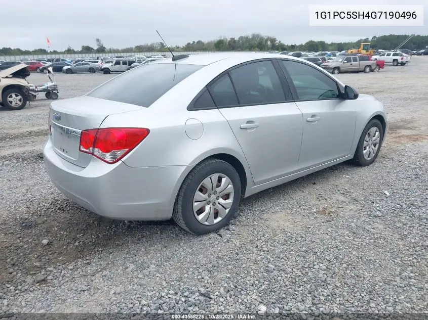 1G1PC5SH4G7190496 2016 Chevrolet Cruze Limited Ls Auto