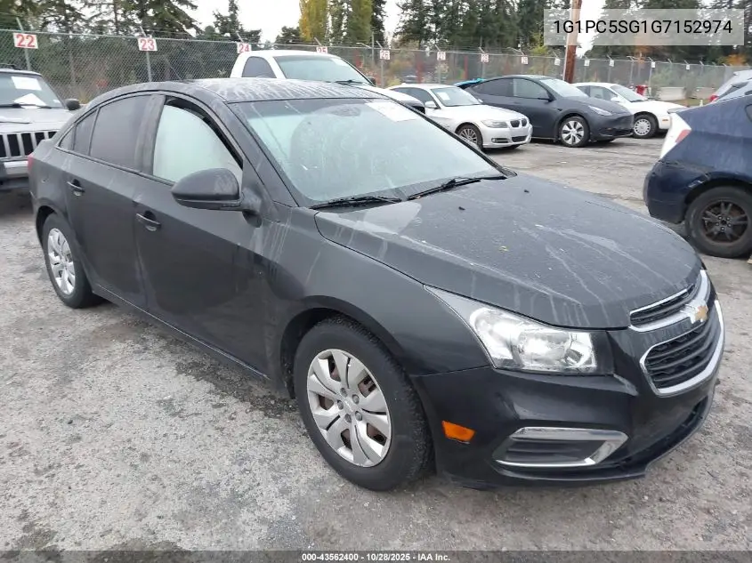 1G1PC5SG1G7152974 2016 Chevrolet Cruze Limited Ls Auto