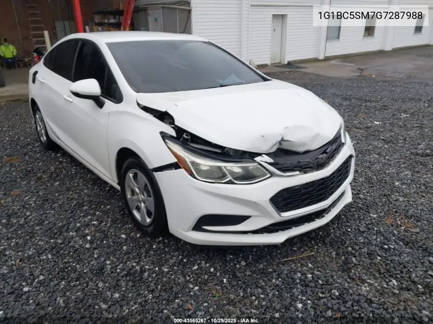 1G1BC5SM7G7287988 2016 Chevrolet Cruze Ls Auto