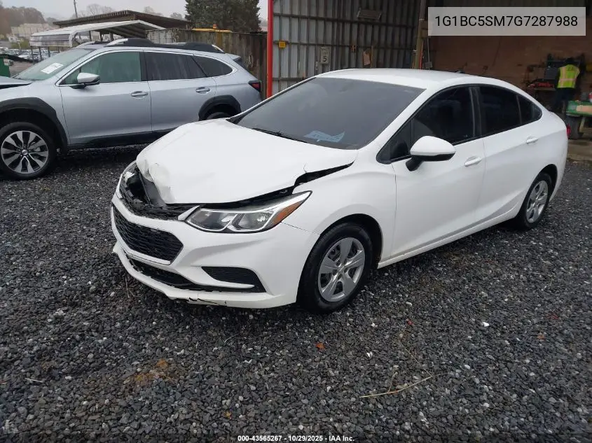 1G1BC5SM7G7287988 2016 Chevrolet Cruze Ls Auto