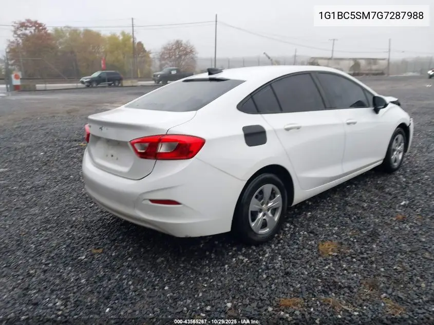 1G1BC5SM7G7287988 2016 Chevrolet Cruze Ls Auto