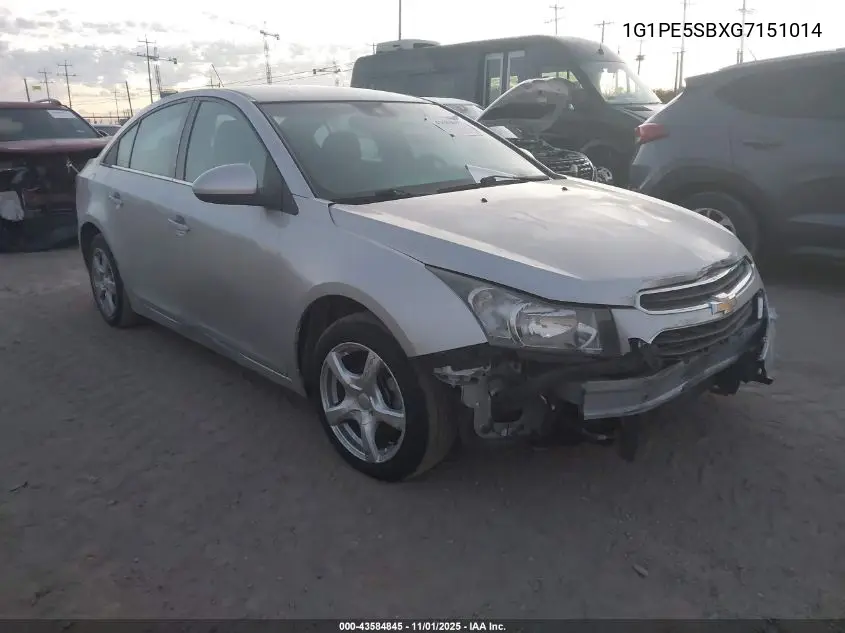 1G1PE5SBXG7151014 2016 Chevrolet Cruze Limited 1Lt Auto
