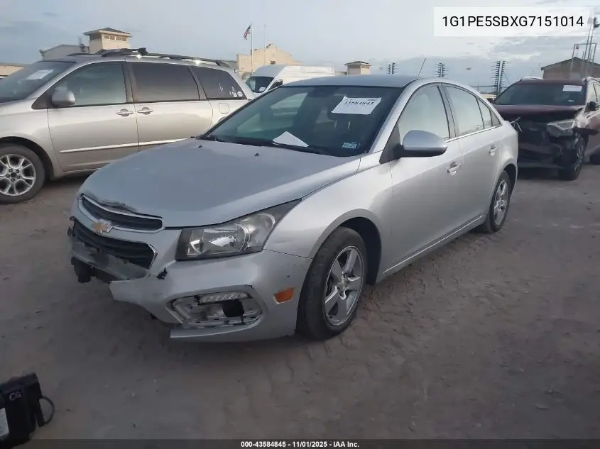 1G1PE5SBXG7151014 2016 Chevrolet Cruze Limited 1Lt Auto