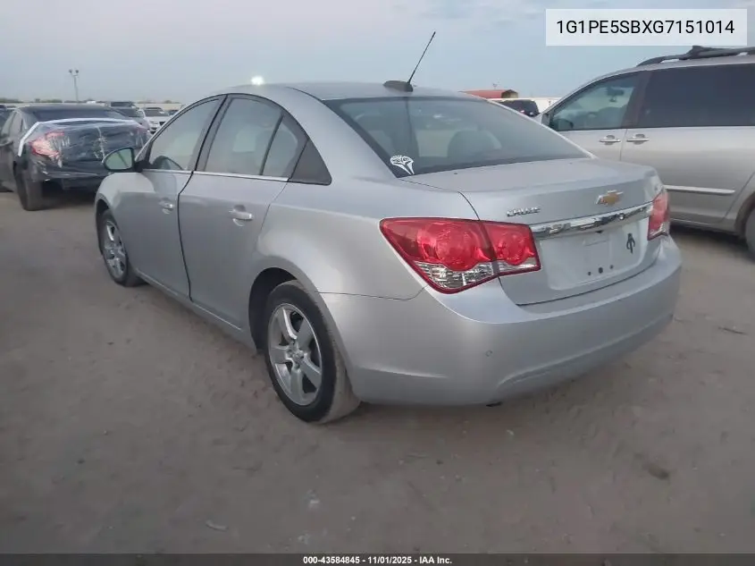 1G1PE5SBXG7151014 2016 Chevrolet Cruze Limited 1Lt Auto