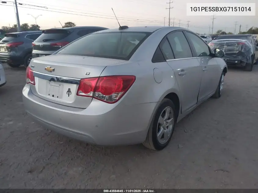 1G1PE5SBXG7151014 2016 Chevrolet Cruze Limited 1Lt Auto