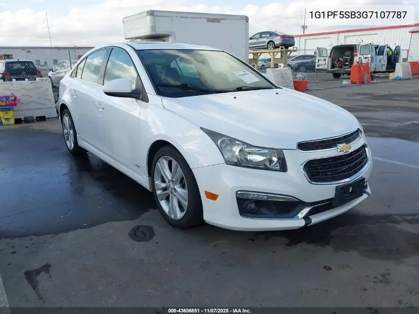 1G1PF5SB3G7107787 2016 Chevrolet Cruze Limited 2Lt Auto