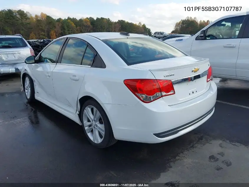 1G1PF5SB3G7107787 2016 Chevrolet Cruze Limited 2Lt Auto