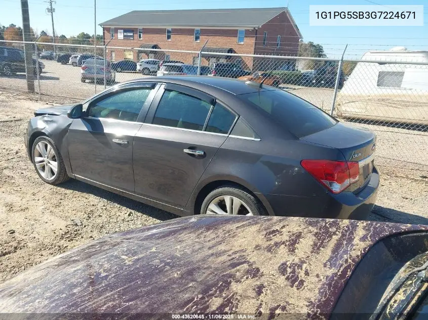 1G1PG5SB3G7224671 2016 Chevrolet Cruze Limited Ltz Auto