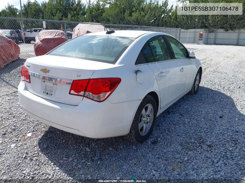1G1PE5SB3G7106478 2016 Chevrolet Cruze Limited 1Lt Auto