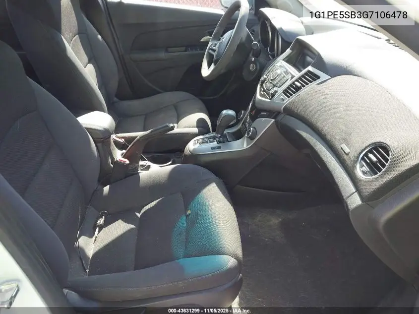 1G1PE5SB3G7106478 2016 Chevrolet Cruze Limited 1Lt Auto