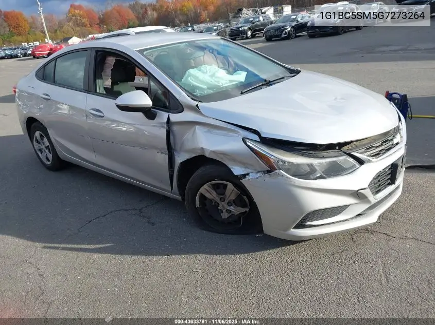 1G1BC5SM5G7273264 2016 Chevrolet Cruze Ls Auto