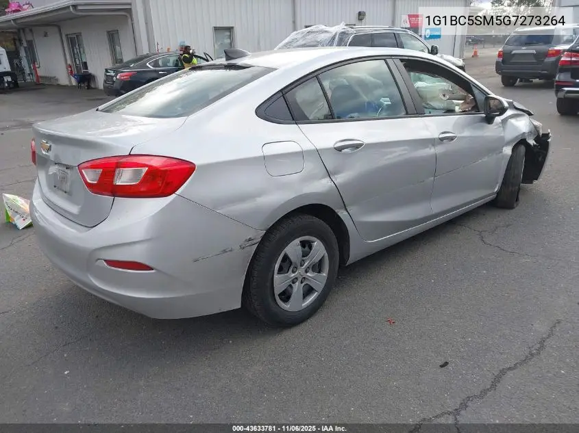 1G1BC5SM5G7273264 2016 Chevrolet Cruze Ls Auto