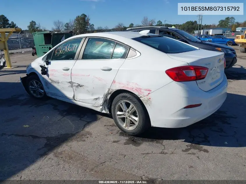 1G1BE5SM8G7315792 2016 Chevrolet Cruze Lt Auto