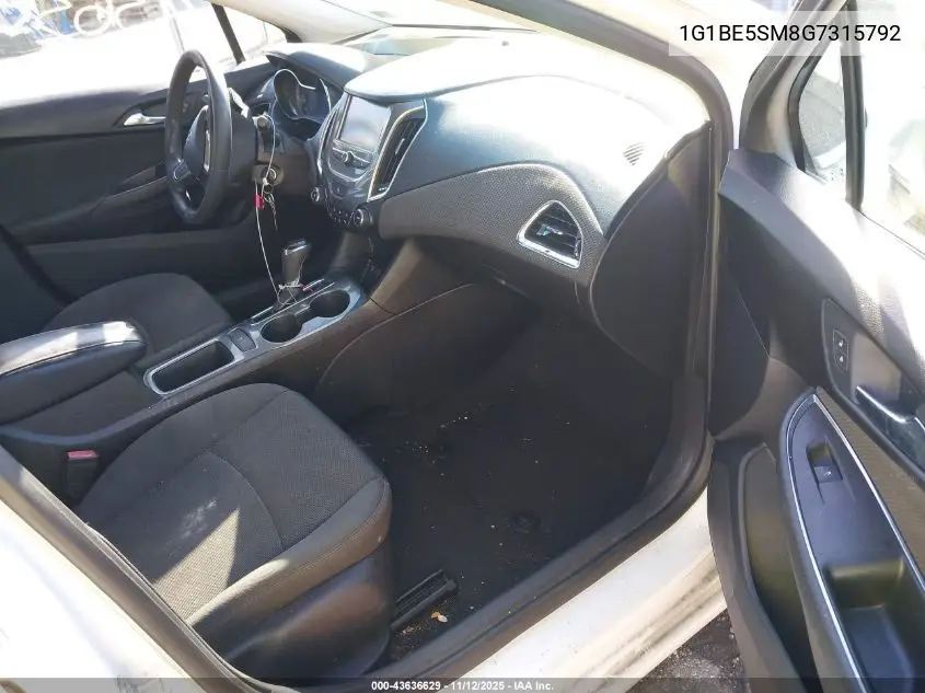 1G1BE5SM8G7315792 2016 Chevrolet Cruze Lt Auto