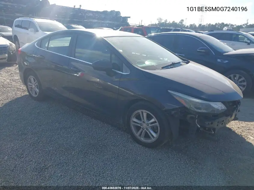 1G1BE5SM0G7240196 2016 Chevrolet Cruze Lt Auto