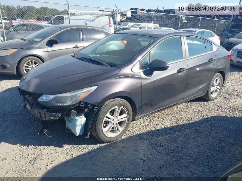 1G1BE5SM0G7240196 2016 Chevrolet Cruze Lt Auto